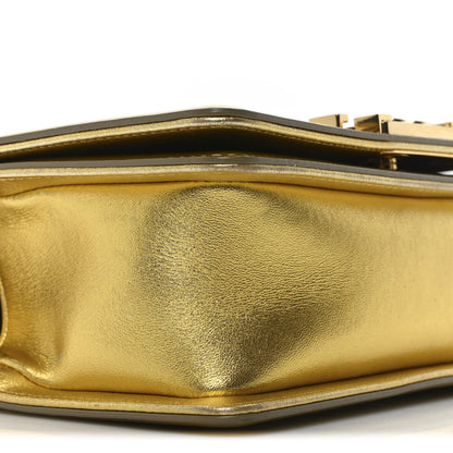 Chanel Metallic Patent Calfskin Quilted Small Boy Flap Gold 9 of 10