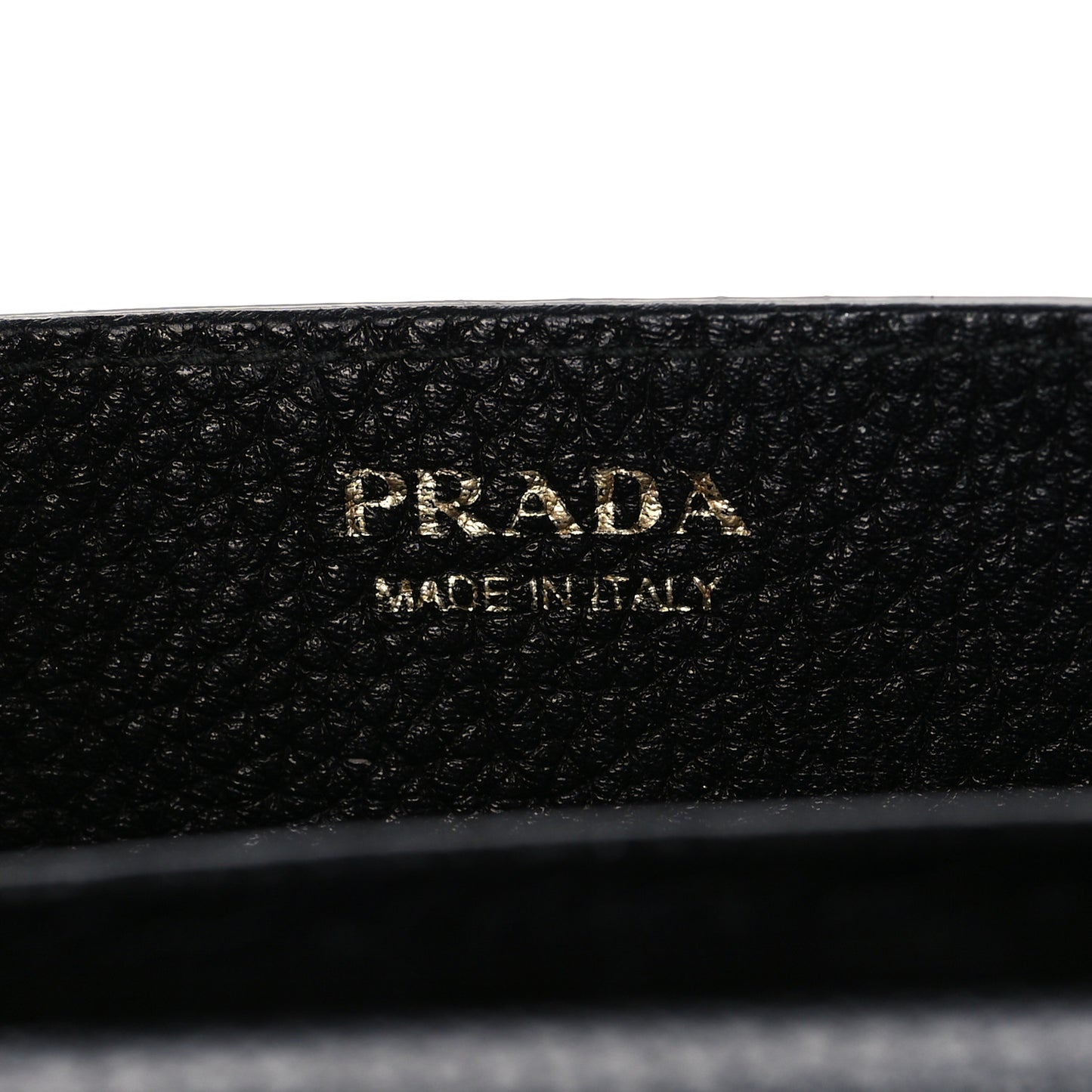 Vitello Daino Metal Chain Wallet Black