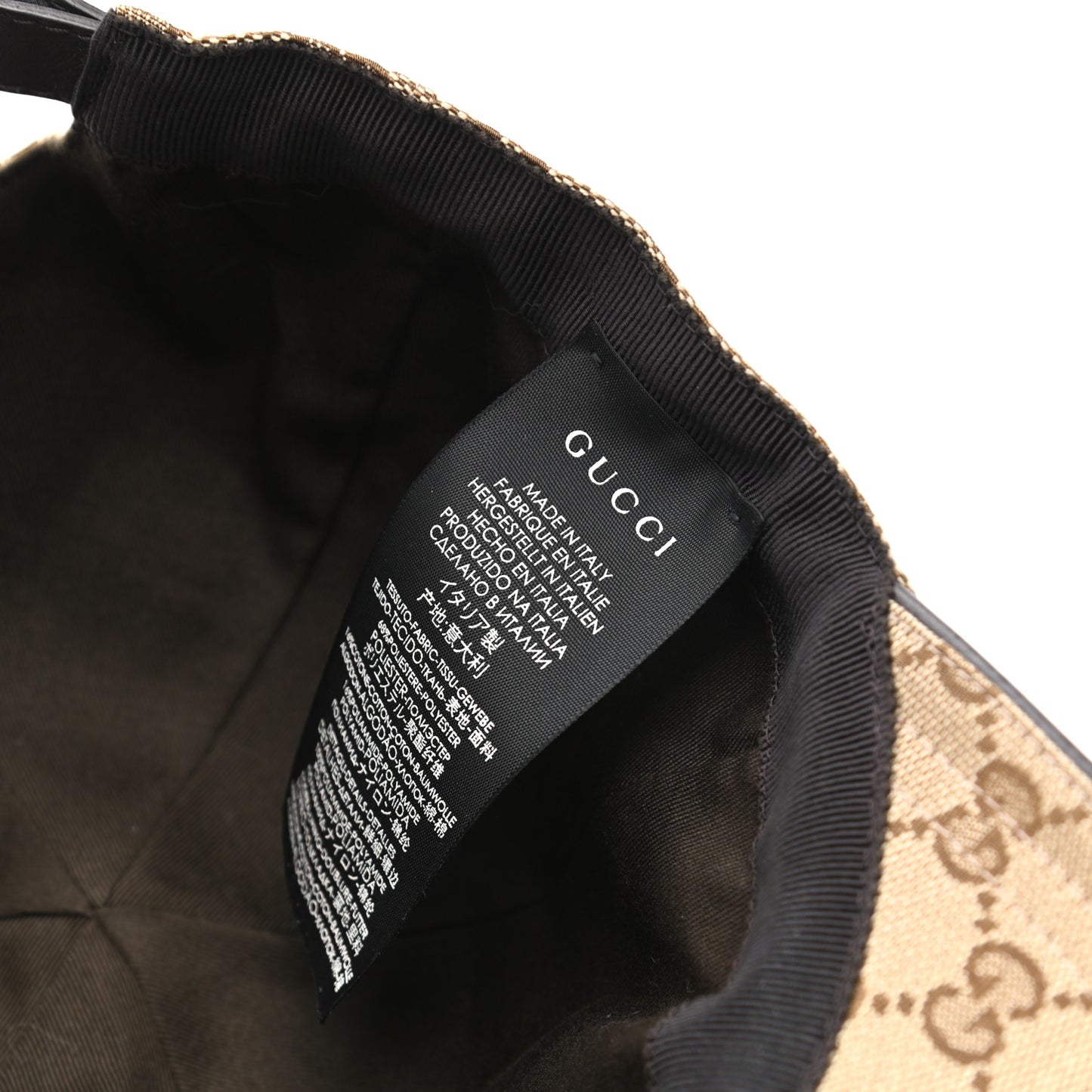 Monogram Web Baseball Hat M Beige Cocoa