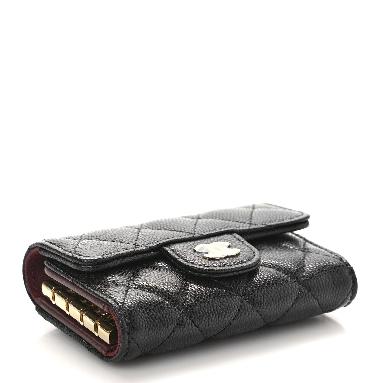 Chanel Caviar Quilted Classic 4 Key Holder Wallet Black 4 of 10