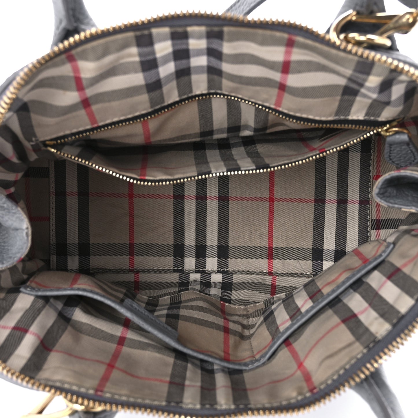 London Grainy Calfskin Small Greenwood Bowling Bag Storm Grey
