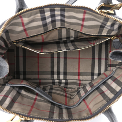 Burberry London Grainy Calfskin Small Greenwood Bowling Bag Storm Grey 4 of 8