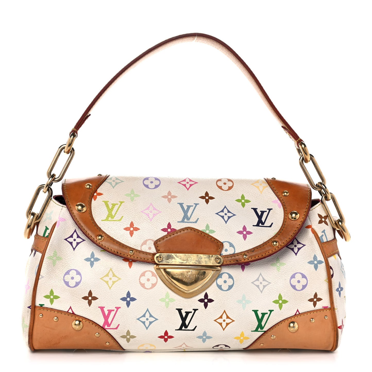 Monogram Multicolor Beverly MM White