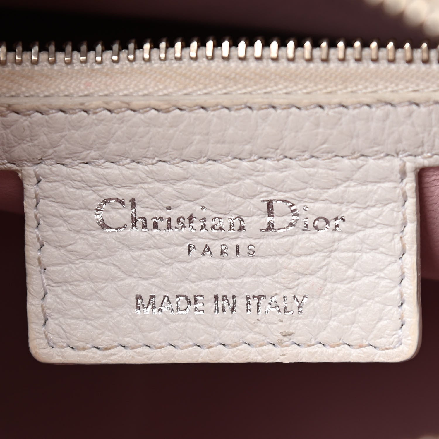 Christian Dior Deerskin Floral Printed Medium Lady Dior White 6 of 12