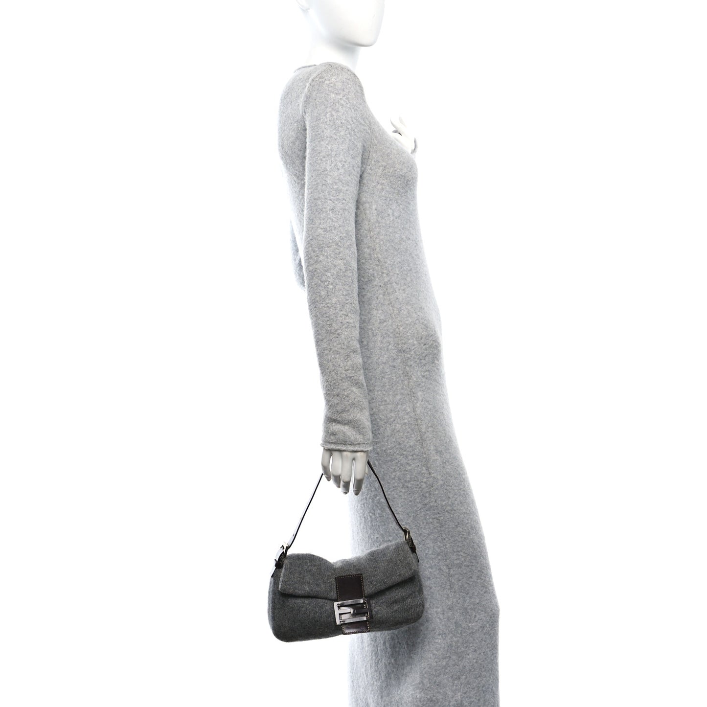 Knit Baguette Dark Grey