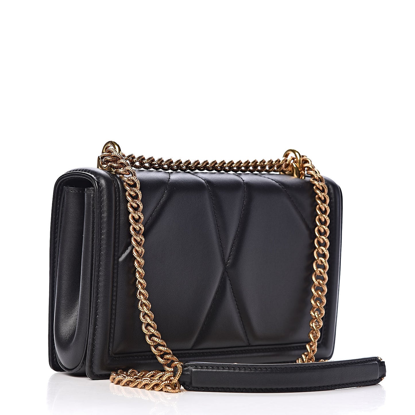 Calfskin Medium Devotion Crossbody Bag Black