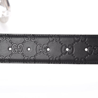 Gucci Guccissima Signature Interlocking G 40mm Belt 115 46 Black 5 of 7
