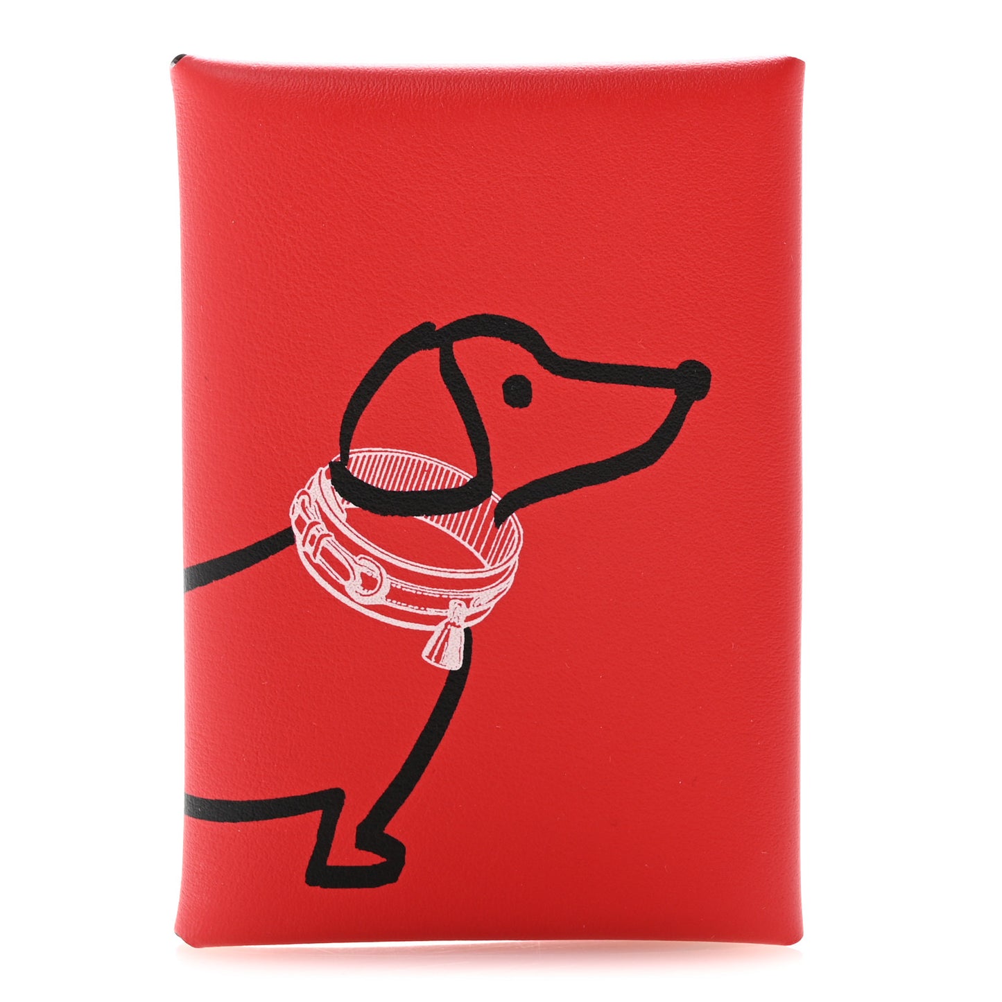 Swift Teckel a Collier Calvi Duo Card Case Rouge De Coeur