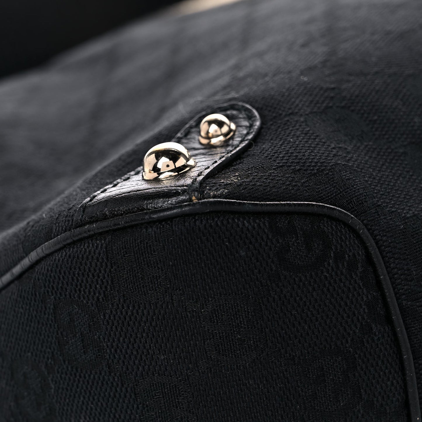 Monogram Horsebit Web Flap Bag Black Beige