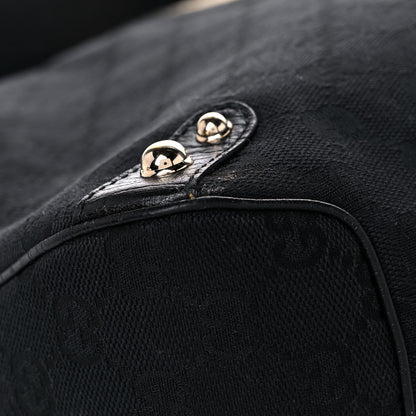 Gucci Monogram Horsebit Web Flap Bag Black Beige 10 of 14