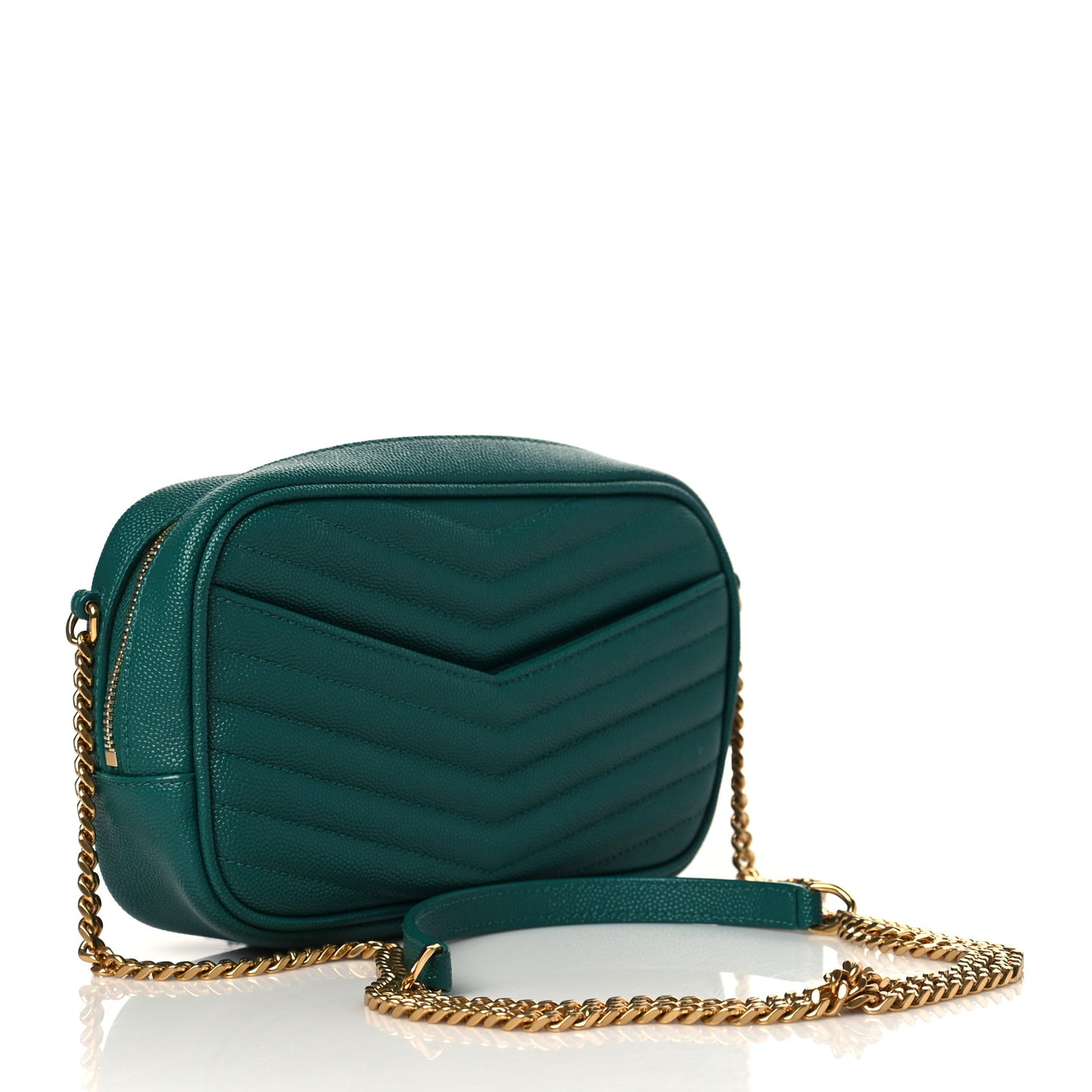 Grain De Poudre Matelasse Monogram Mini Lou Camera Bag Brilliant Grass