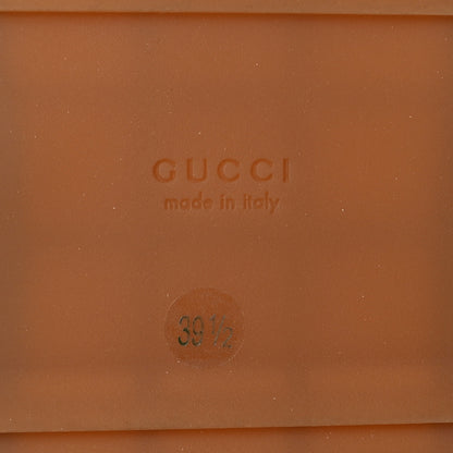 Gucci Monogram Maxi GG Angelina Platform 55mm Slide Sandals 39.5 Camel Ebony 8 of 8