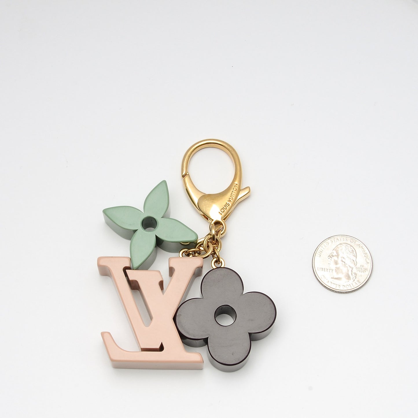 Resin Playtime Bag Charm Rose