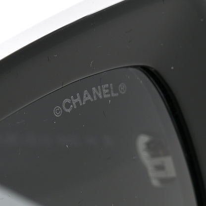 Chanel Acetate Rectangle Sunglasses 5435 Black 7 of 8