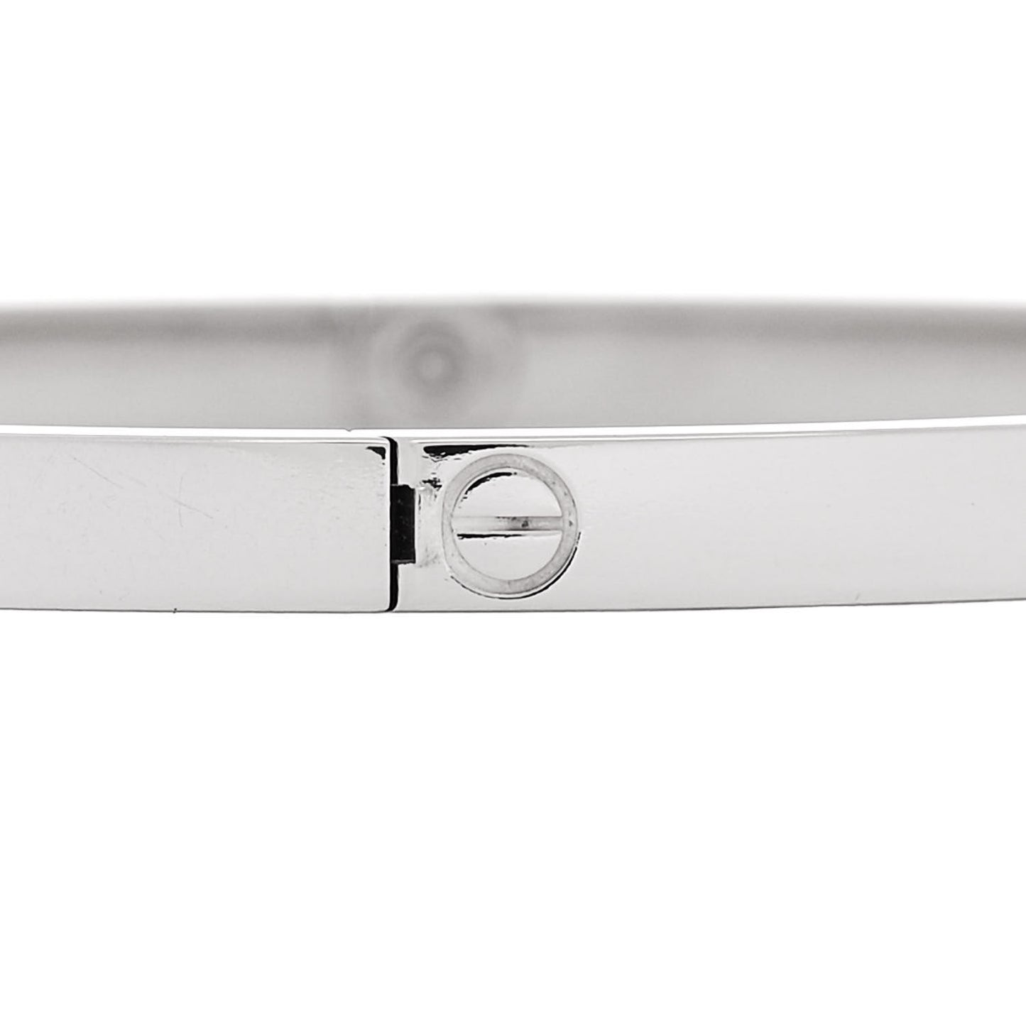 18K White Gold Small LOVE Bracelet 17