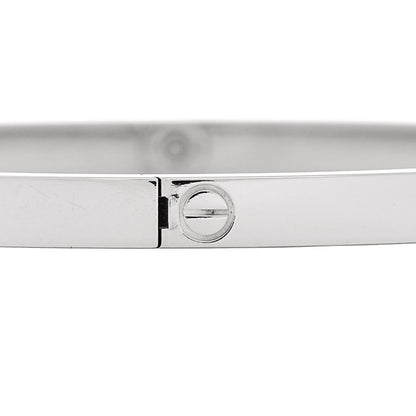 Cartier 18K White Gold Small LOVE Bracelet 17 5 of 8