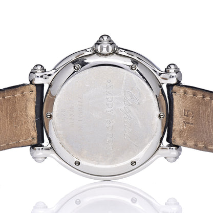 Chopard Stainless Steel Alligator Ruby Blue Yellow Sapphire 33mm Happy Sport Fish Quartz Watch Blue 5 of 10