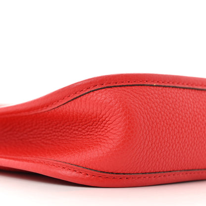 Hermes Taurillon Maurice Zigzag Sangle Evelyne TPM Rouge De Coeur Bleu Du Nord 9 of 12