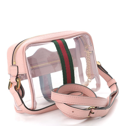 Gucci Vinyl Web Mini Ophidia Transparent Shoulder Bag Perfect Pink 3 of 9