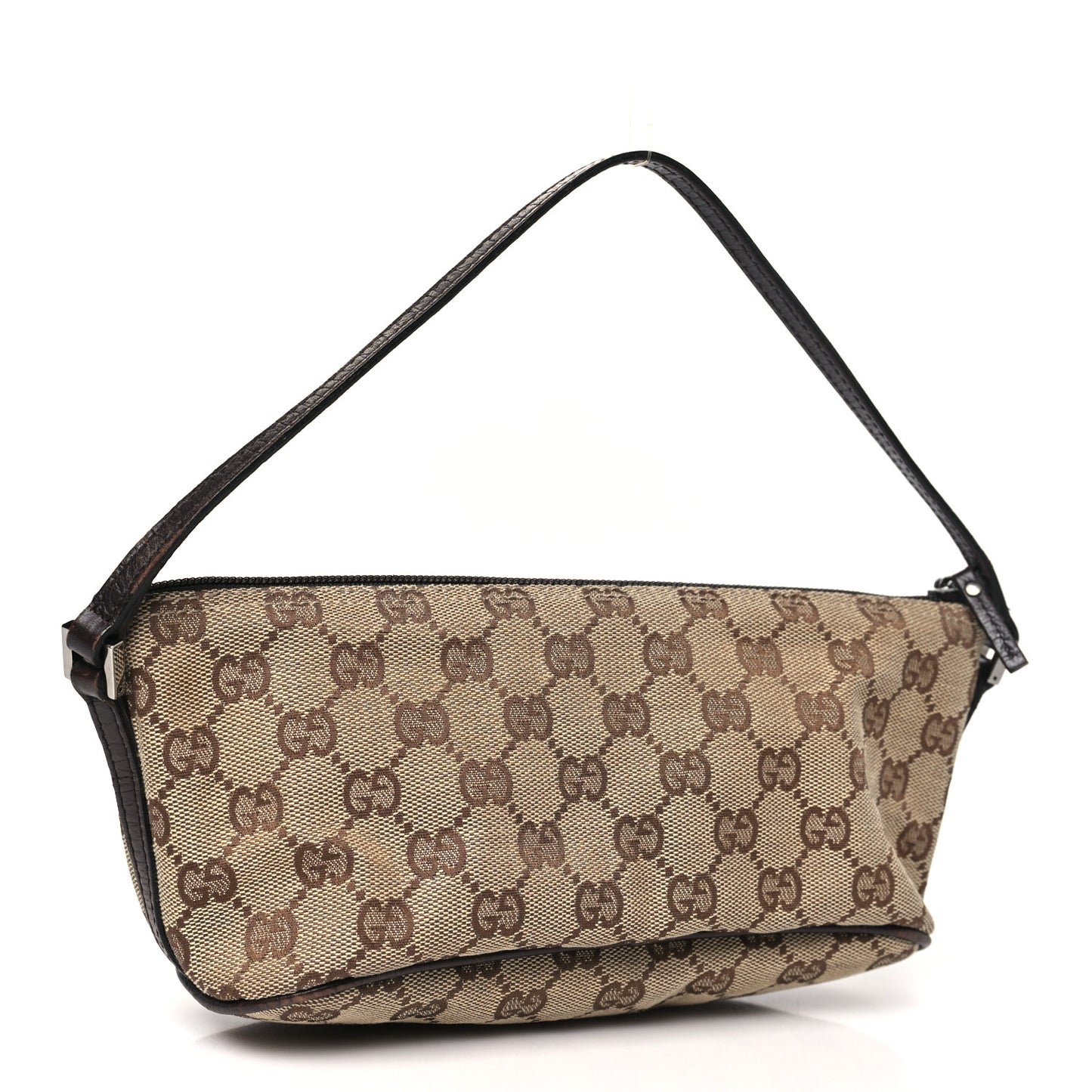 Monogram Web Boat Pochette Brown