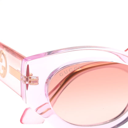 Gucci Acetate Injection Oval Sunglasses GG1553S Pink 6 of 7