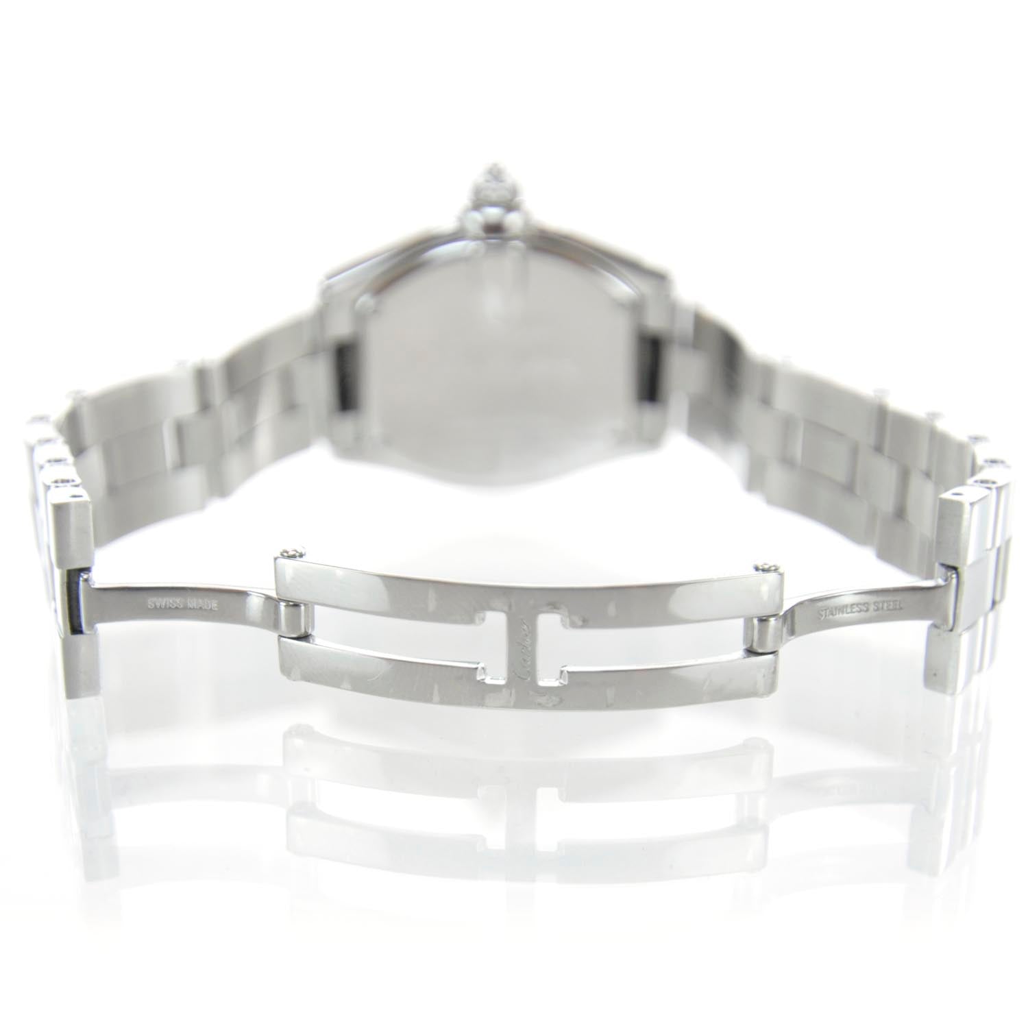 Cartier Stainless Steel 31mm Roadster Quartz Watch Pink 5 of 6