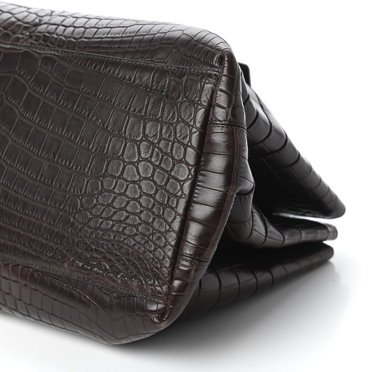 Soft Crocodile Fume Medium Roma Tote Edoardo