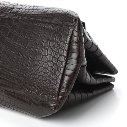 Bottega Veneta Soft Crocodile Fume Medium Roma Tote Edoardo 7 of 10