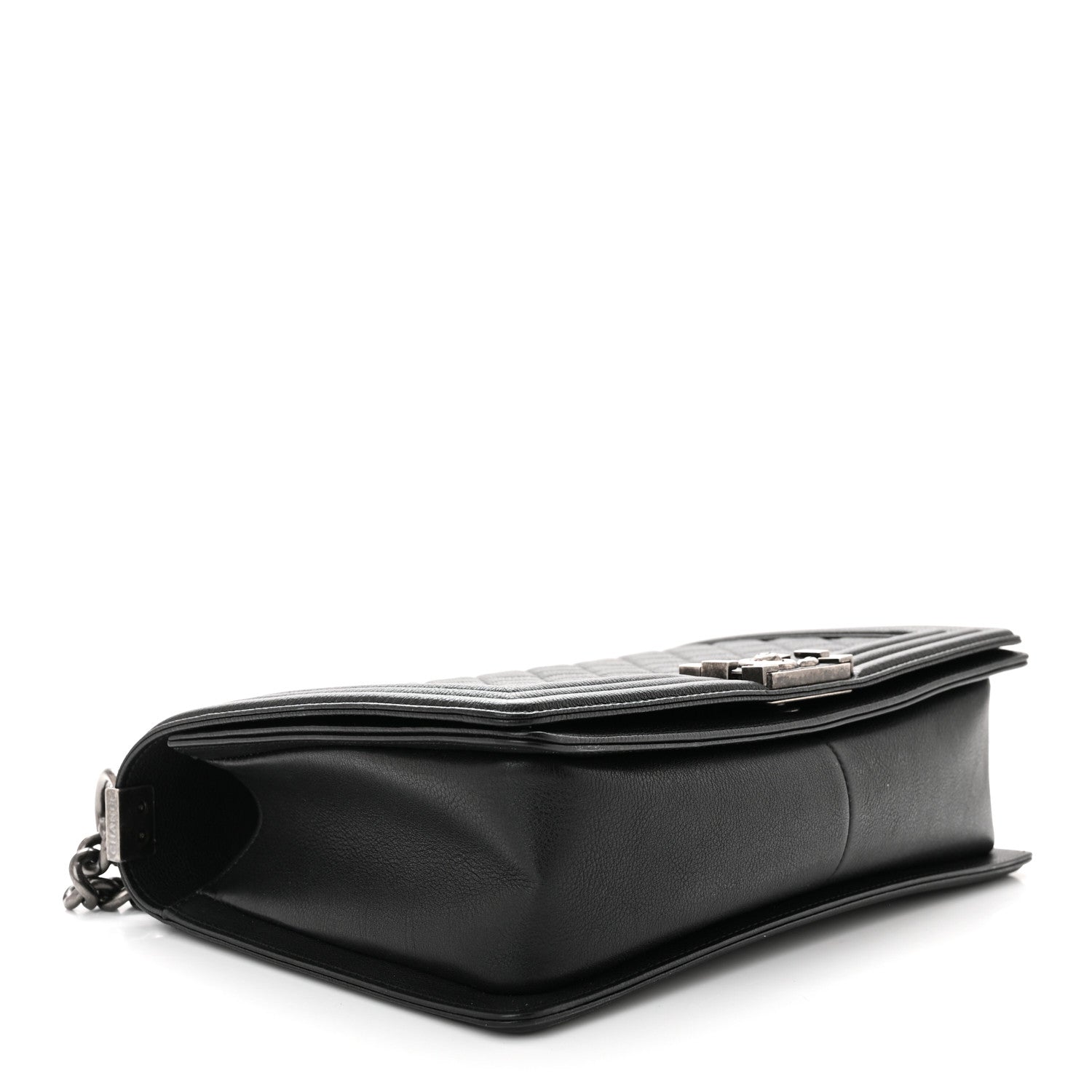 Chanel Grained Calfskin Quilted New Medium Boy Flap Black 4 of 11