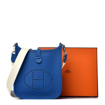 Hermes Taurillon Clemence Amazone Evelyne TPM Mykonos Blanc 9 of 9