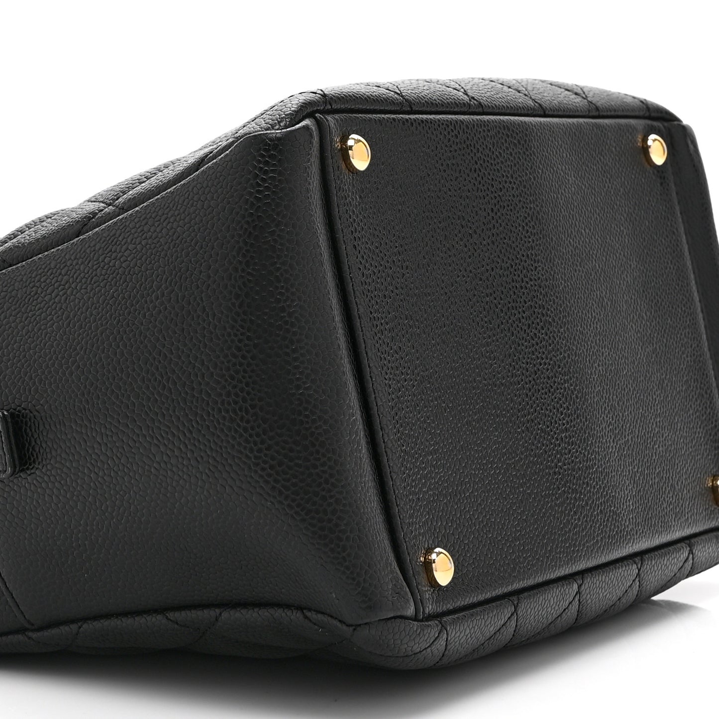 Caviar Quilted Petit Timeless Tote PTT Black