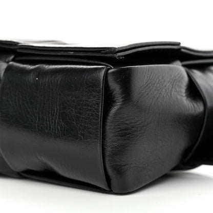 Bottega Veneta Paper Calfskin Intrecciato Cassette Belt Bag Black 10 of 11