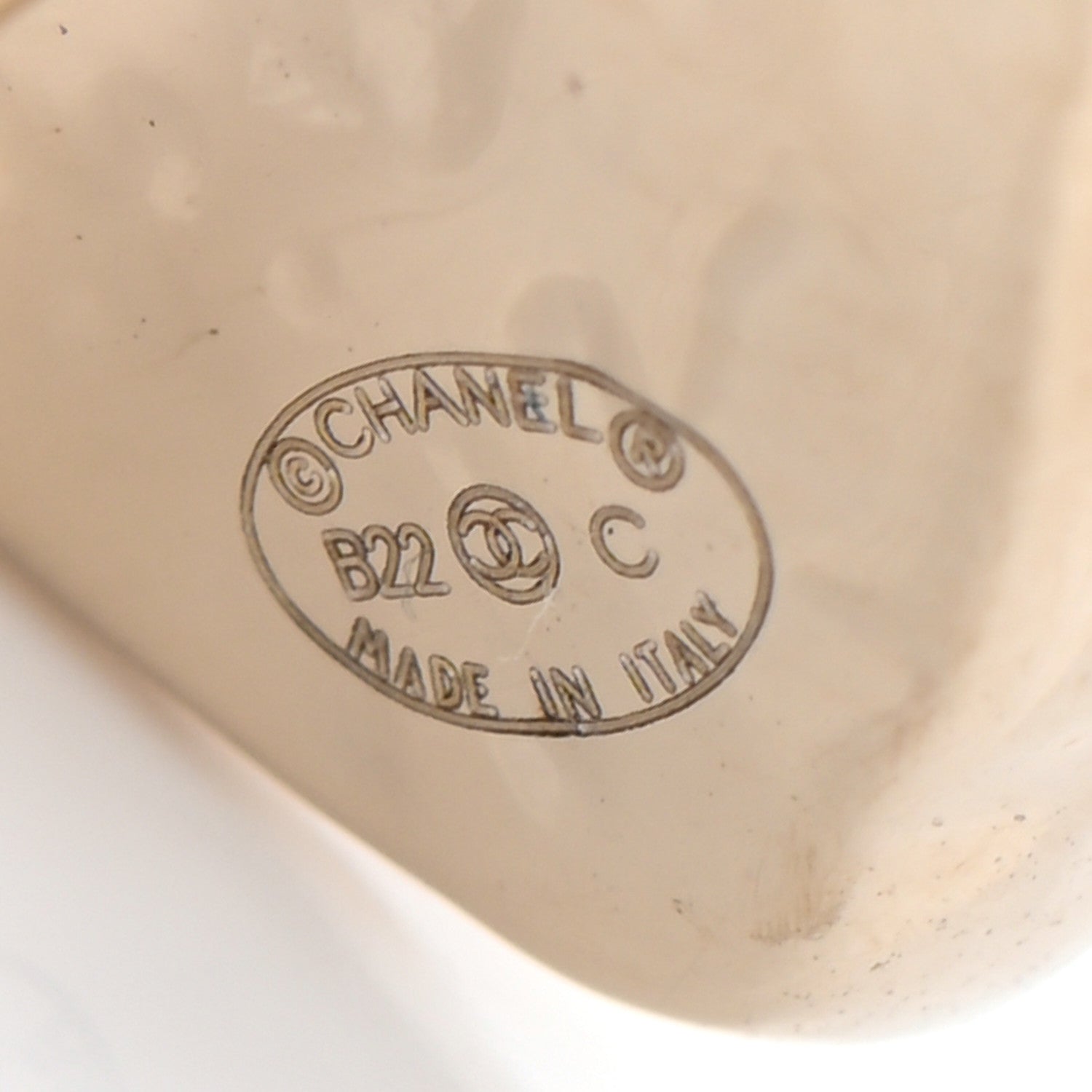 Chanel CC Heart Earrings Gold 4 of 4