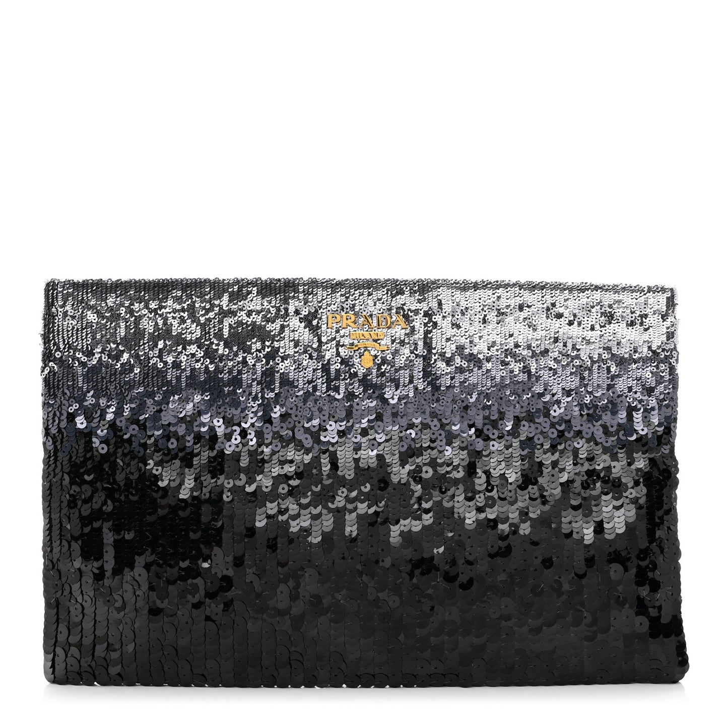 Sequin Ombre Clutch Acciaio