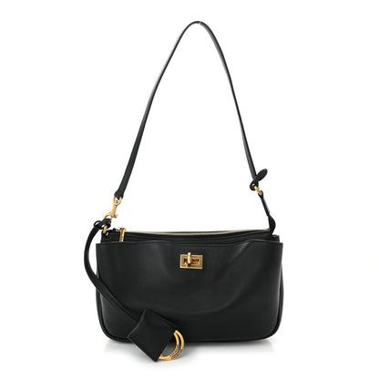 Balenciaga Natural Smooth Calfskin Rodeo Sling Pochette Black 1 of 10