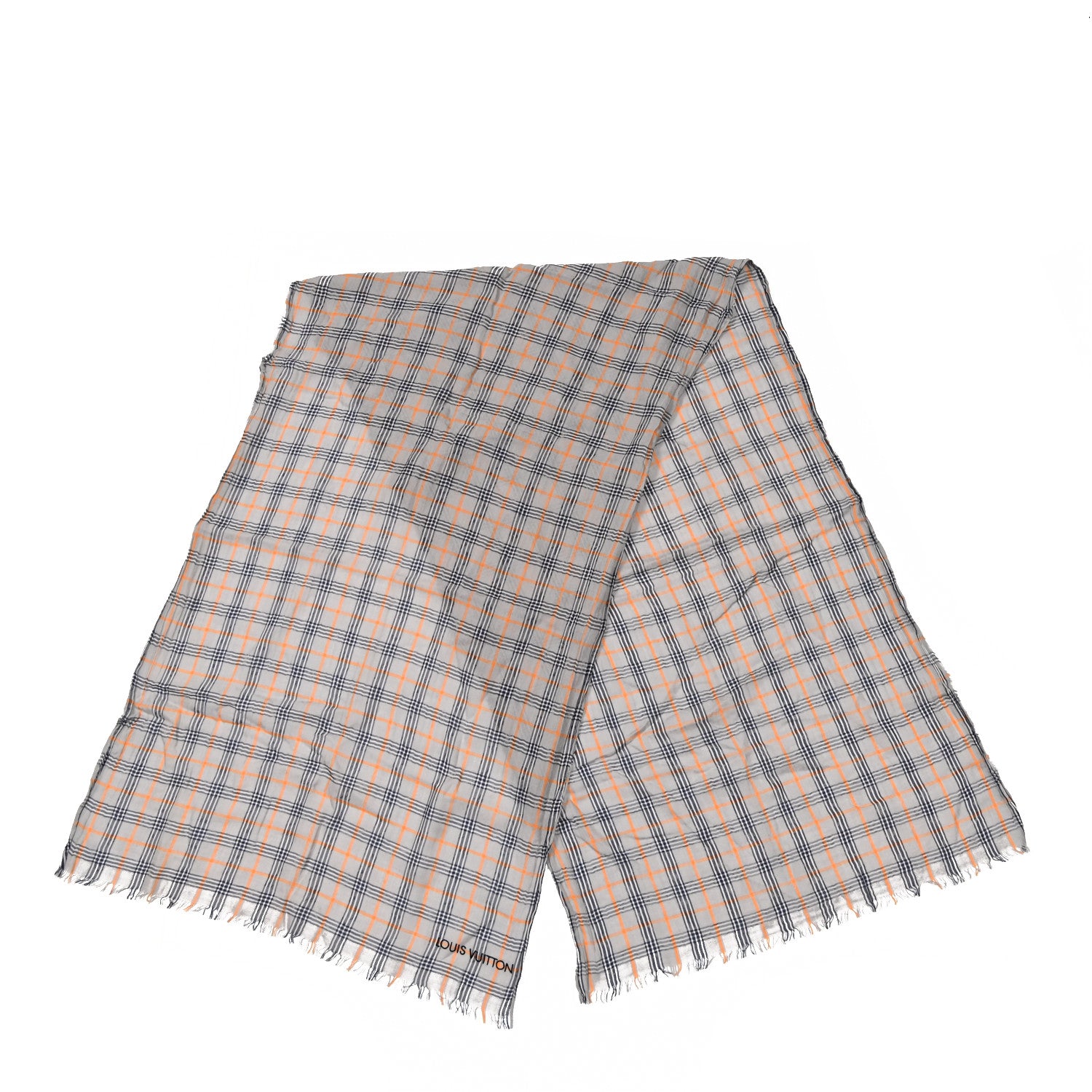 Louis Vuitton Wool Plaid Masai Tartan Rug Shawl 2 of 3