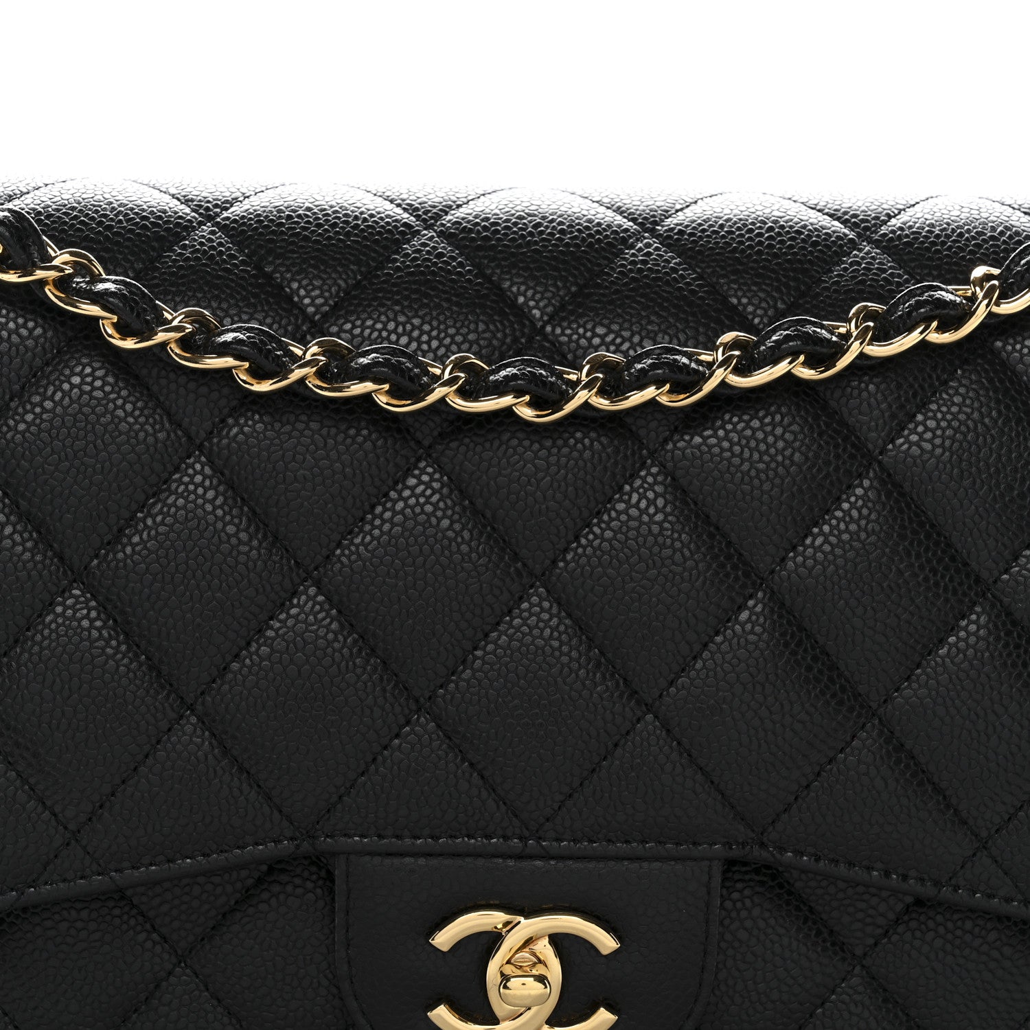 Chanel Caviar Quilted Jumbo Double Flap Black 8 of 11