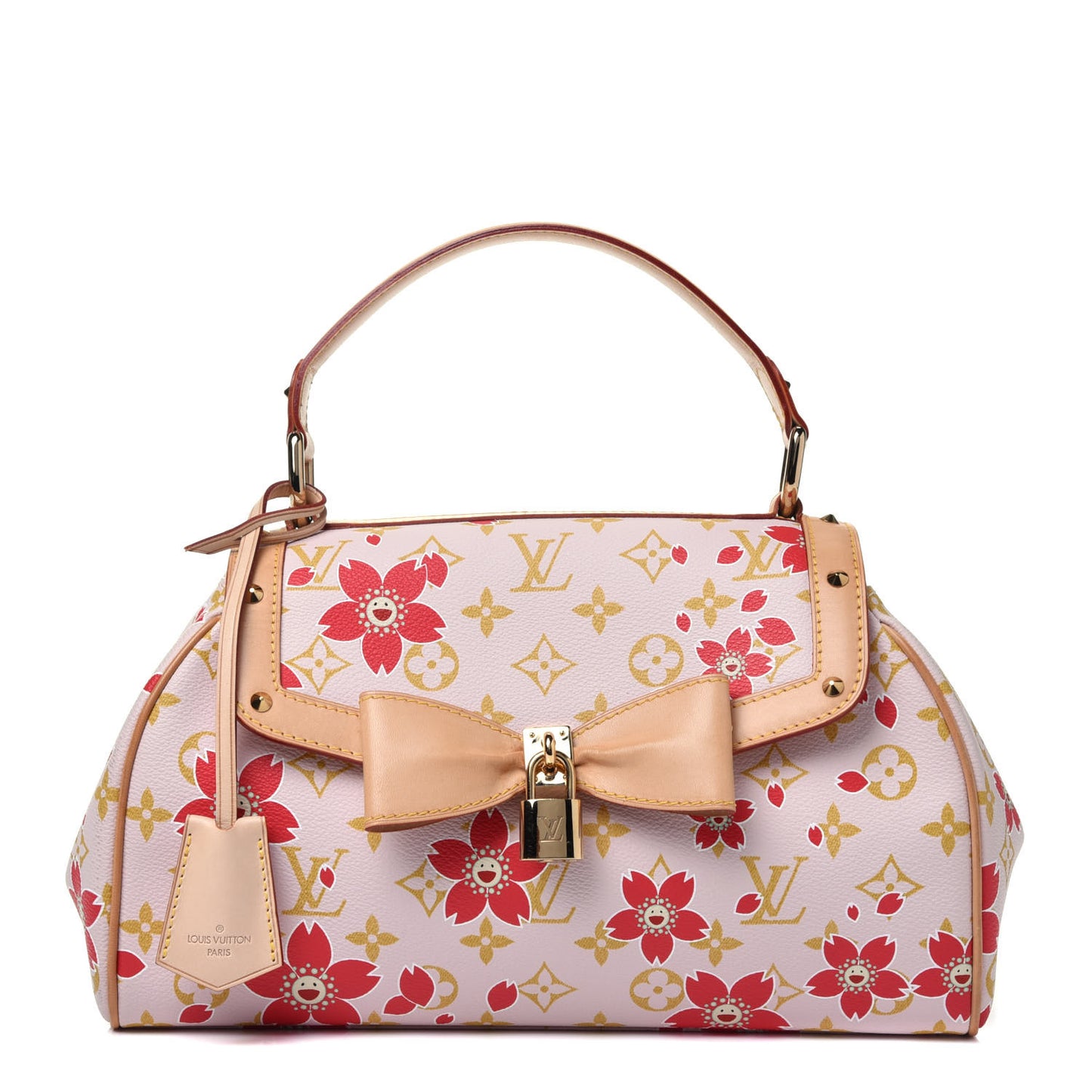Monogram Cherry Blossom Sac Retro Bag Red