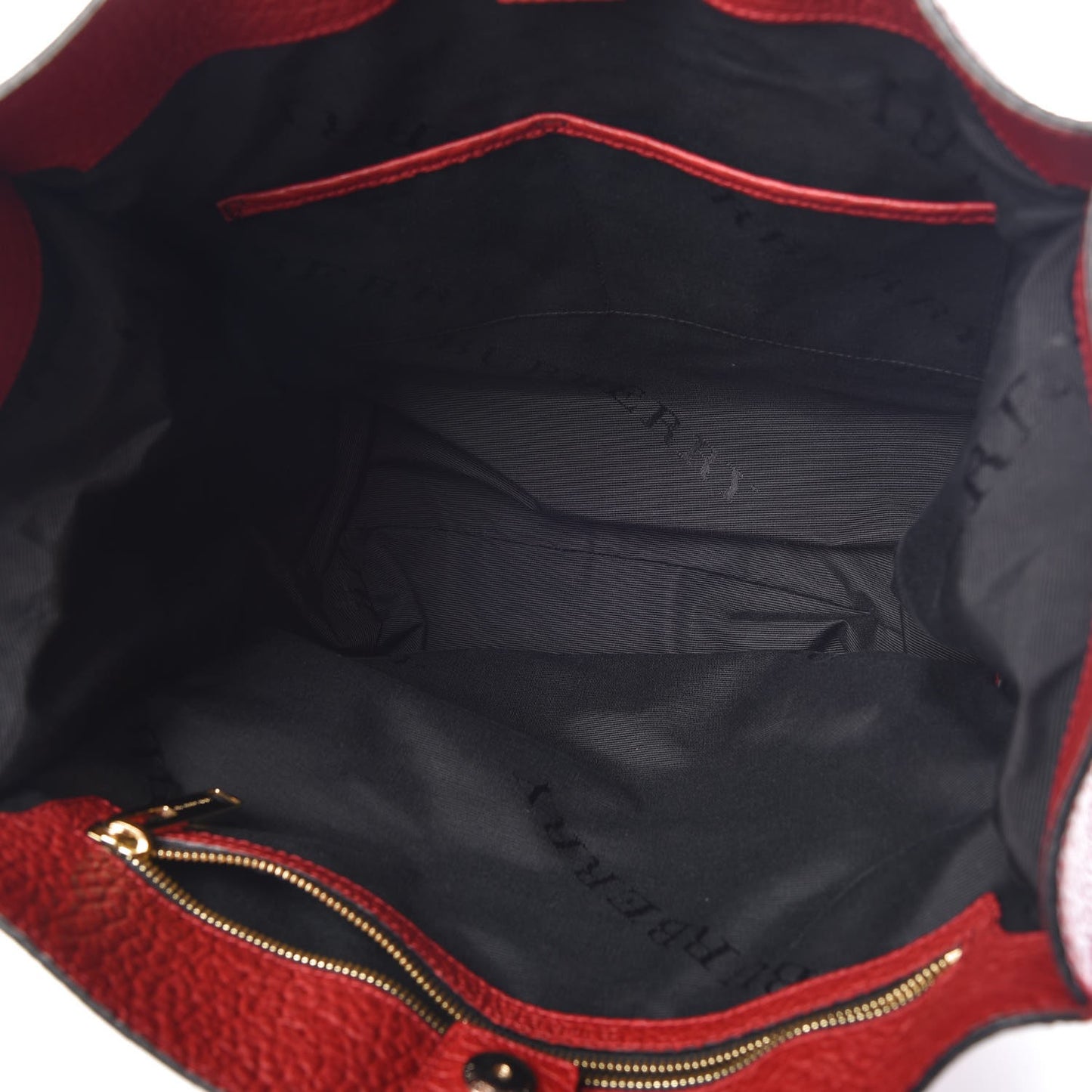 Heritage Grain Medium Woodbury Tote Military Red