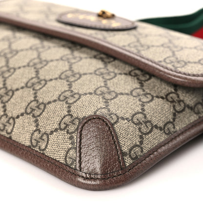 Gucci GG Supreme Monogram Neo Vintage Web Belt Bag Brown 9 of 9