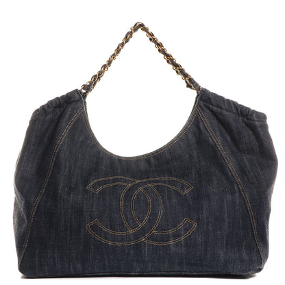 Chanel Denim Coco Cabas Tote 1 of 7