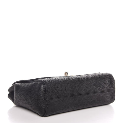 Mulberry Glossy Goatskin Small Lily Flap Black 4 of 8