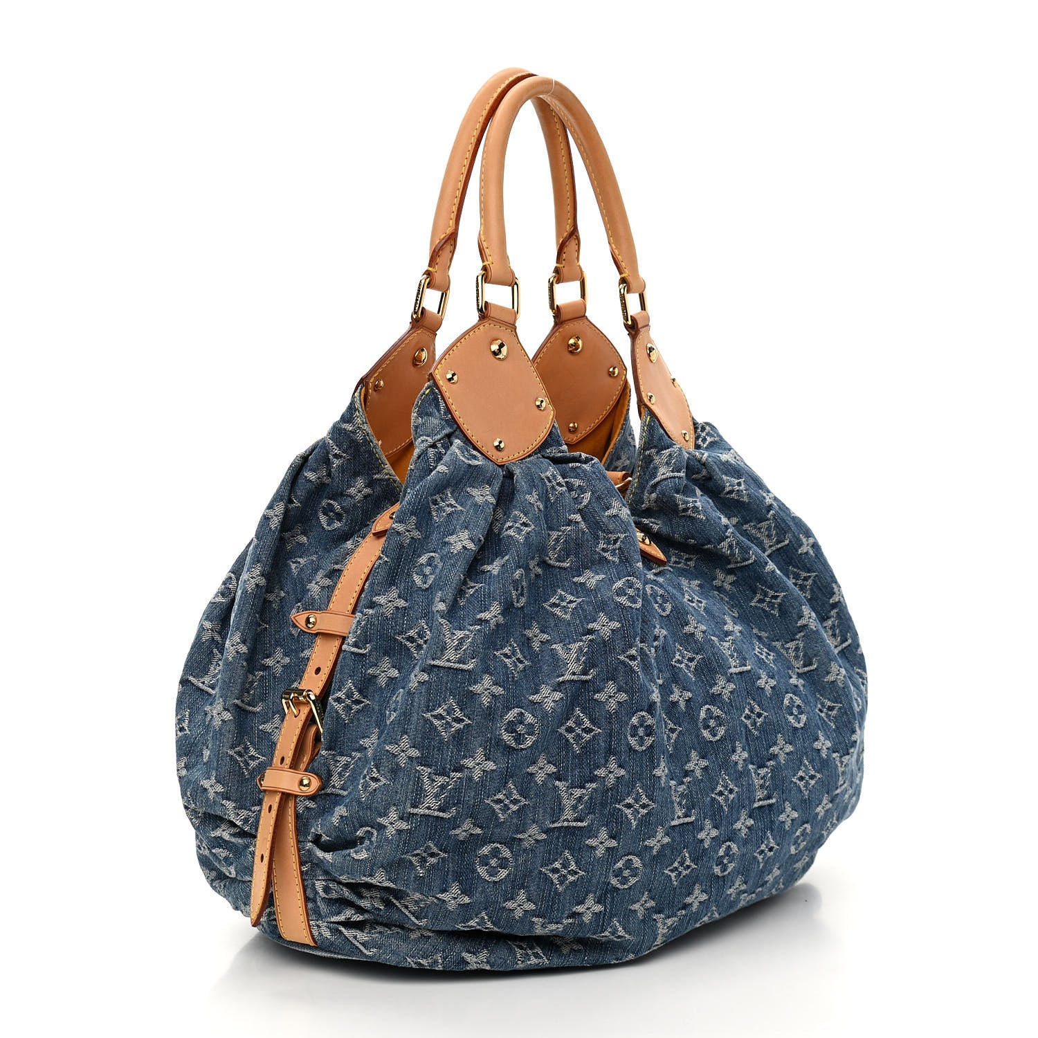 Louis Vuitton Denim Mahina XL Blue 3 of 10