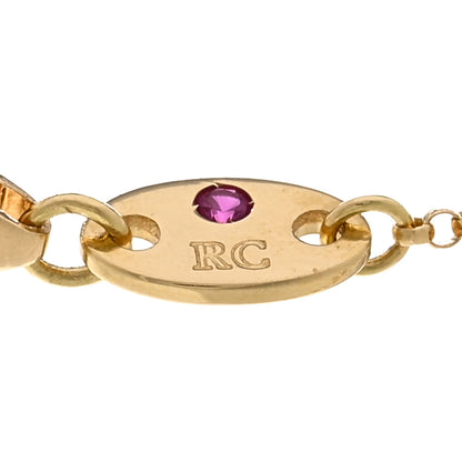 Roberto Coin ROBERTO COIN 18K Yellow Gold Diamond By the Inch Five Station Flower Necklace 4 of 5