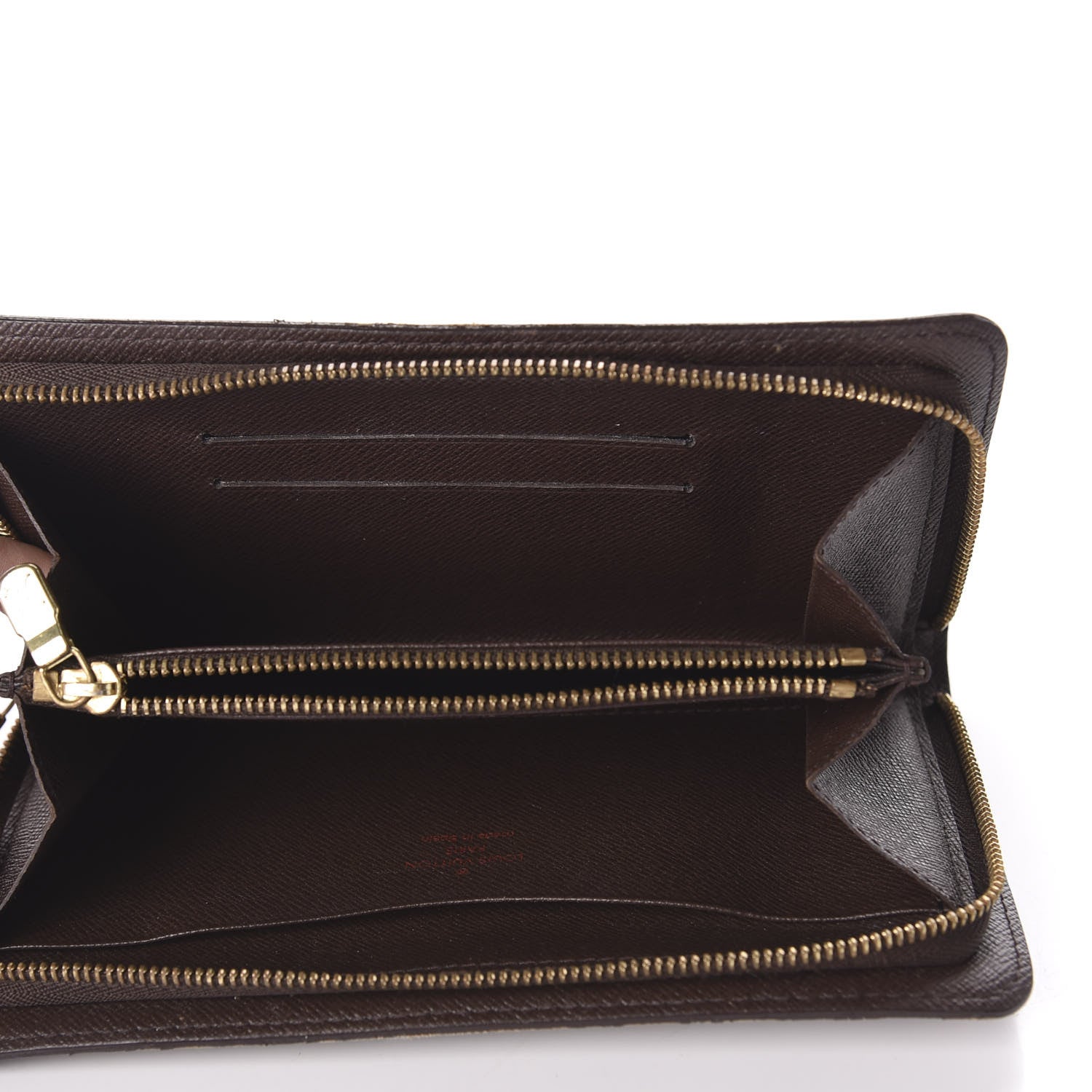 Louis Vuitton Damier Ebene Porte-Monnaie Zippy Wallet 5 of 9