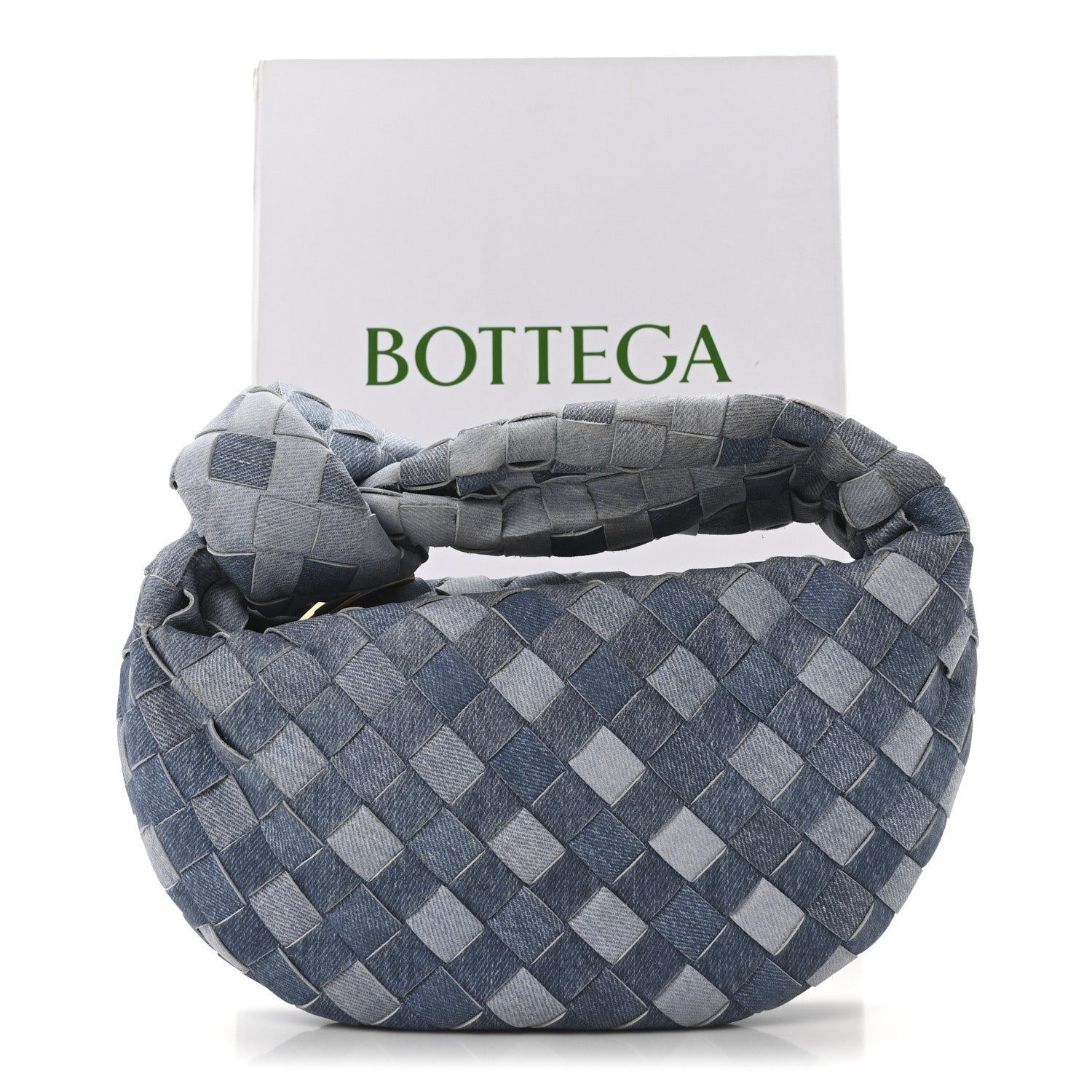 Bottega Veneta Nappa Denim Effect Intrecciato Mini Jodie Denim 18 of 19
