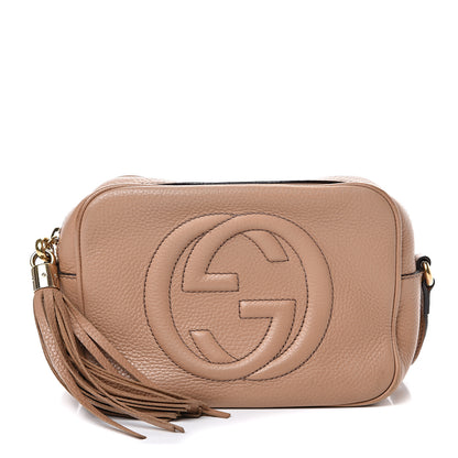 Gucci Pebbled Calfskin Small Soho Disco Bag Rose Beige 1 of 18