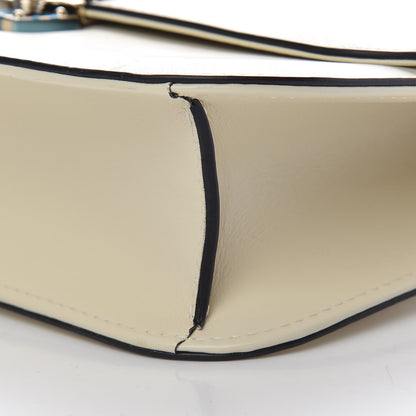 Valentino Garavani Vitello Medium Glam Lock Rockstud Flap Light Ivory 9 of 12