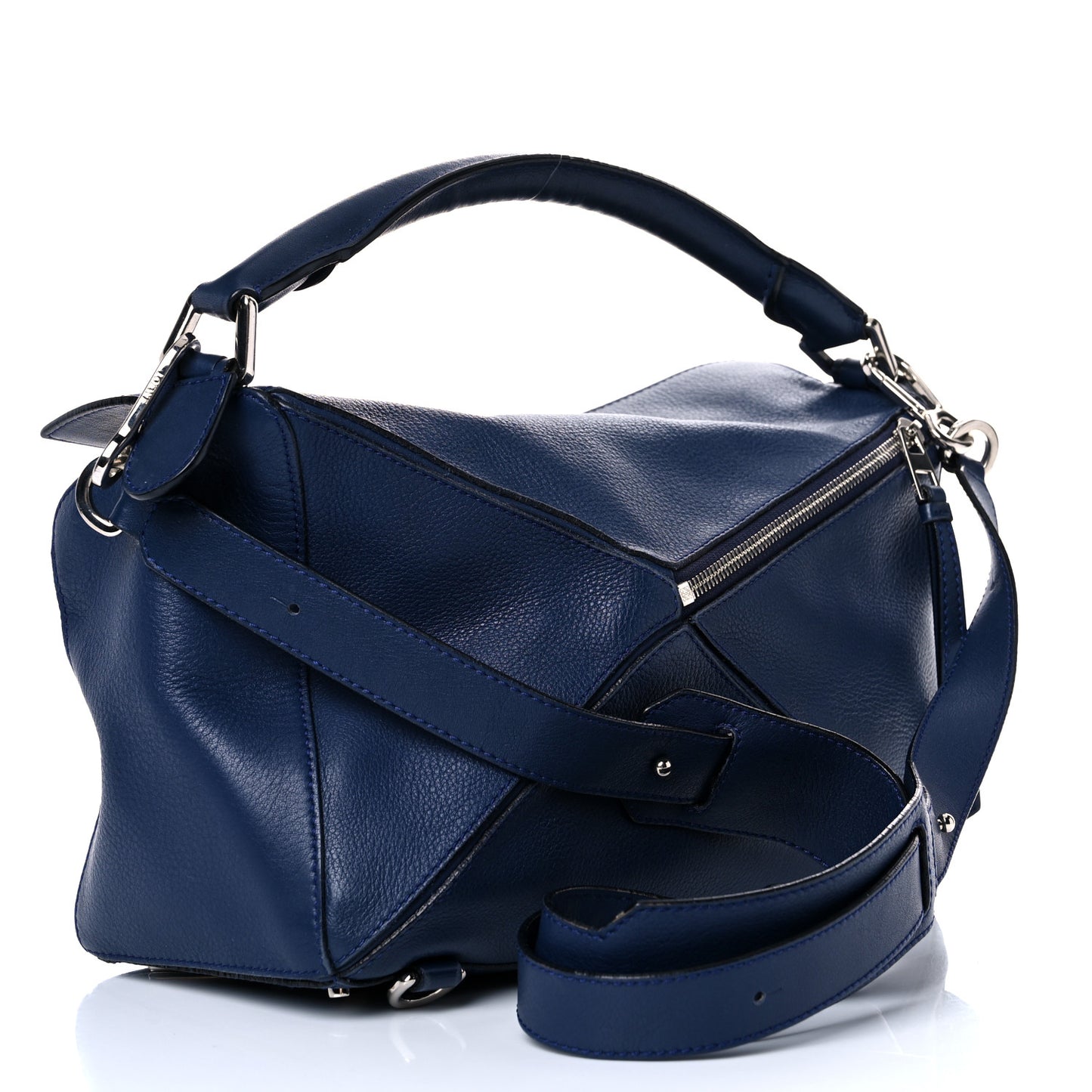 Calfskin Medium Puzzle Bag Marine