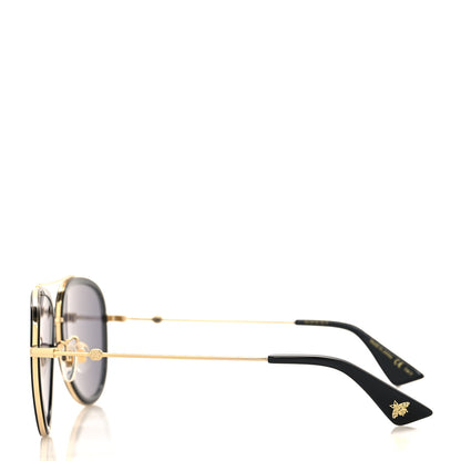 Gucci Aviator Sunglasses GG0062S Black Gold 3 of 7